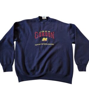 Vintage 90s Nascar Jeff Gordon Embroidered Swratshirt Chase Authetics Sz XL